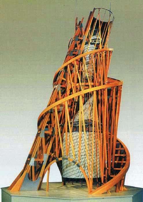 Описание картины Башня. Модель памятника III Интернационалу   Владимир Татлин
