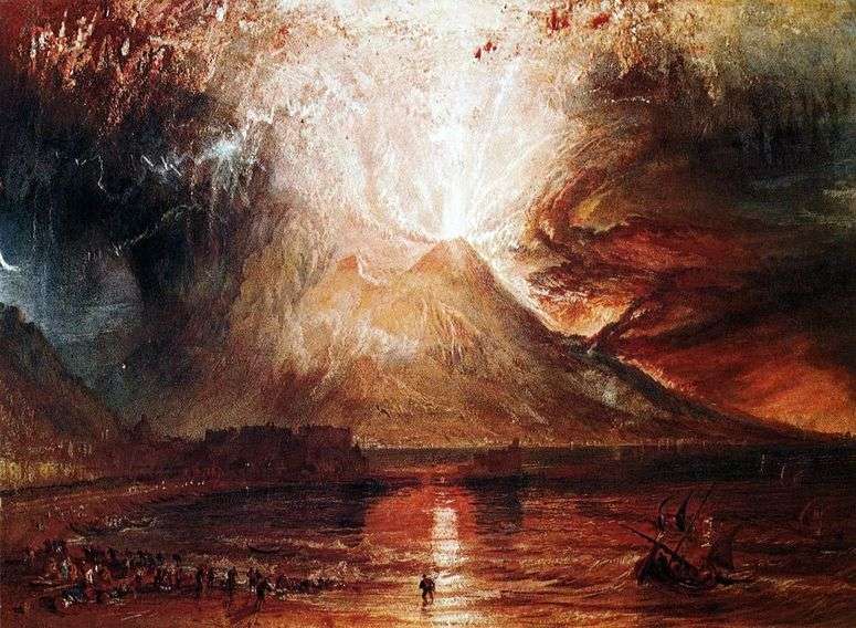 Описание картины Извержение Везувия   Уильям Тернер