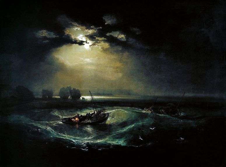 Описание картины Рыбаки в море   Уильям Тернер