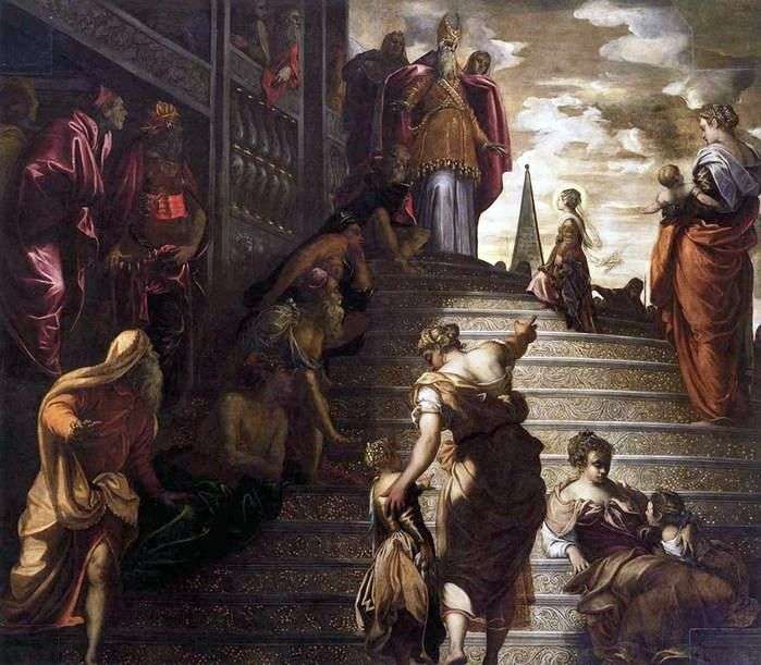 Описание картины Введение Марии во храм   Якопо Тинторетто