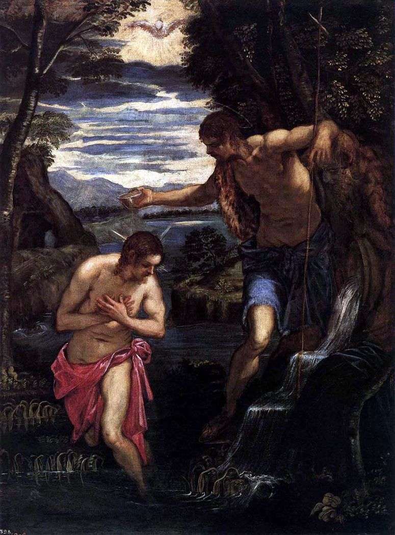 Описание картины Крещение Христа   Якопо Тинторетто