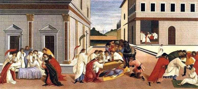 Описание картины Три чуда святого Зиновия   Сандро Боттичелли