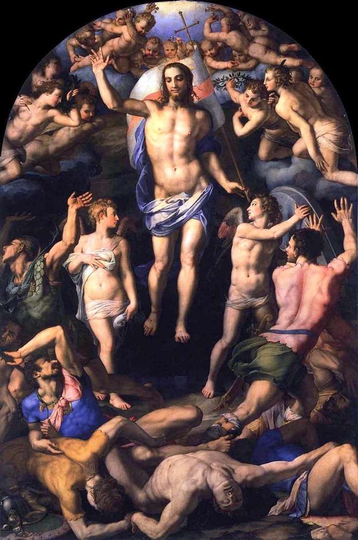 Описание картины Воскресение Христа   Аньоло Бронзино