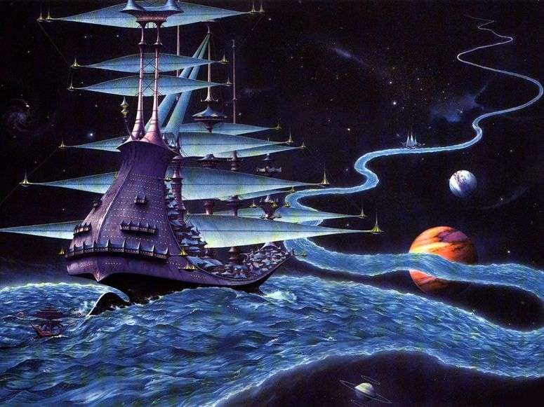 Описание картины Звездная река   Родни Мэттьюз