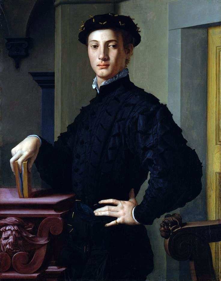 Описание картины Портрет молодого человека   Аньоло Бронзино