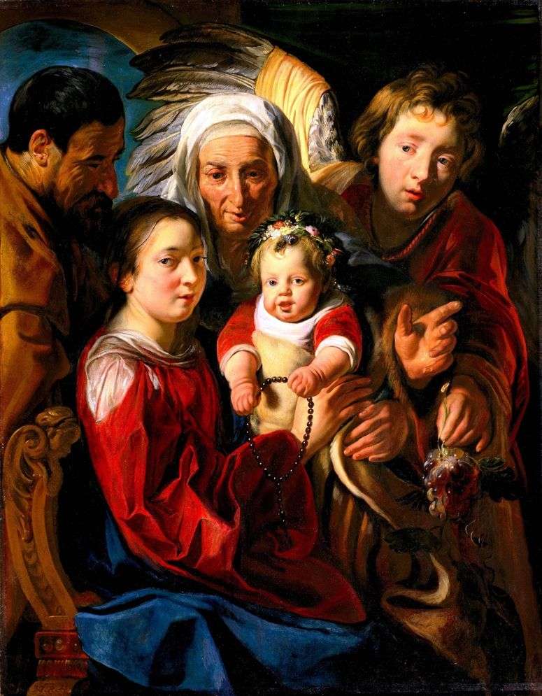 Описание картины Святое семейство   Якоб Йорданс