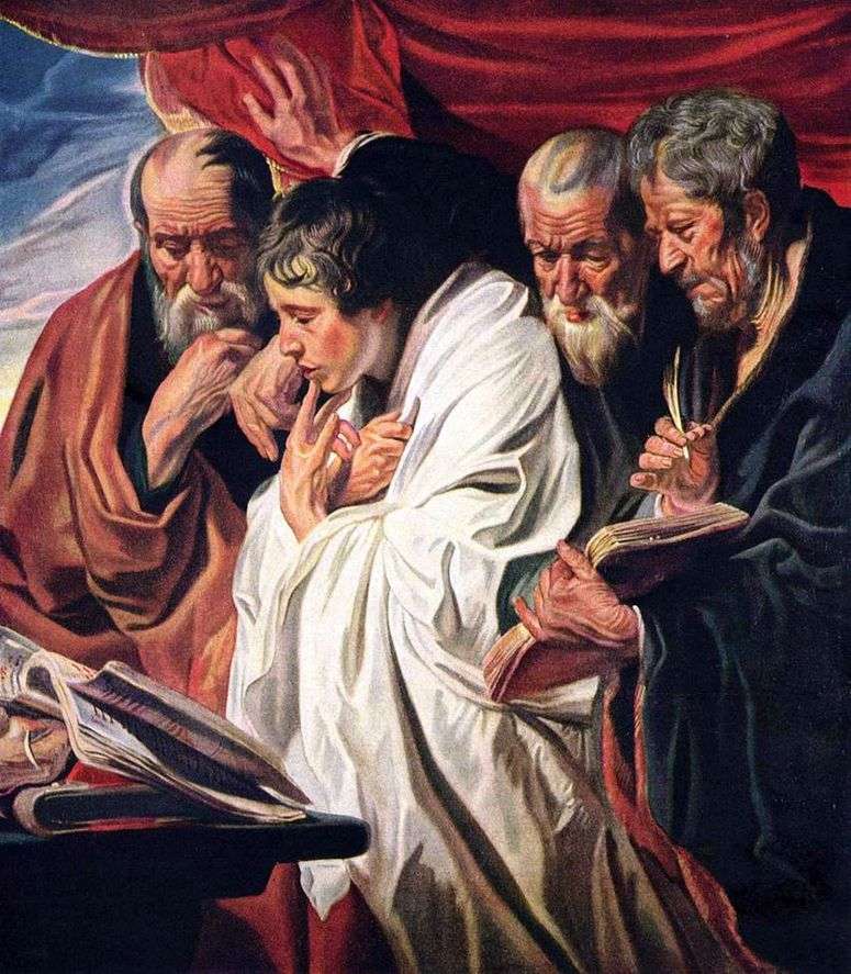 Описание картины Четыре евангелиста   Якоб Йорданс