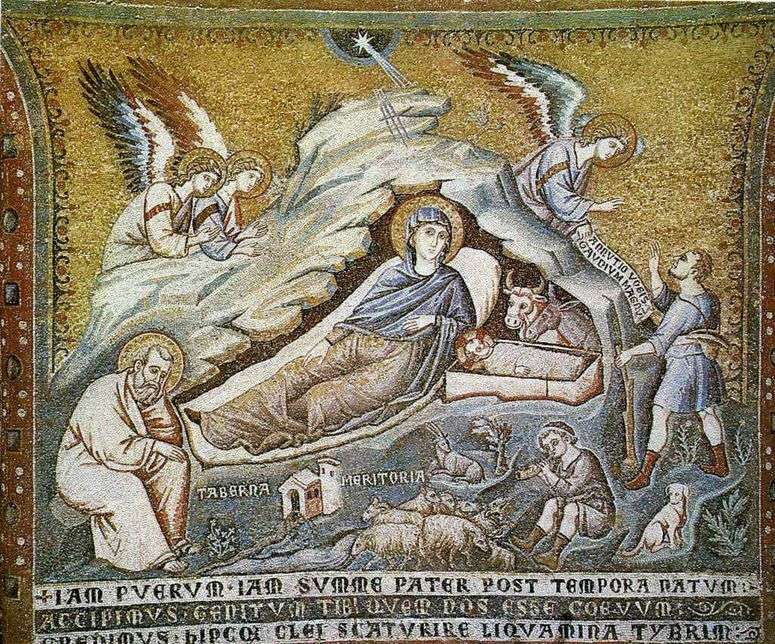 Описание картины Рождество Христово.   Пьетро Каваллини