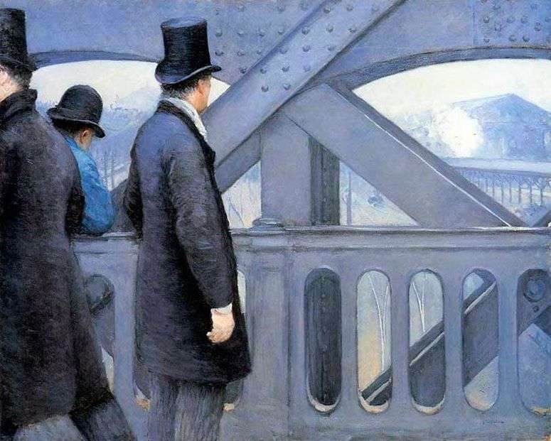 Описание картины На мосту Европы   Гюстав Кайботт