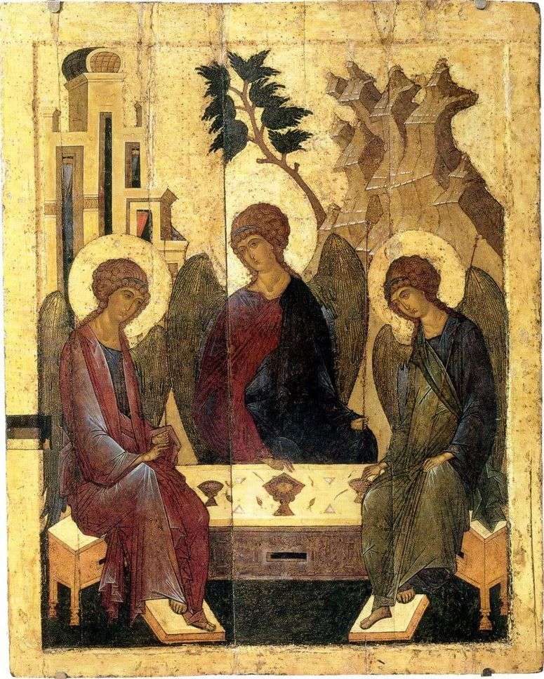 Описание картины «Троица» — Андрей Рублев | Шедевры мировой живописи