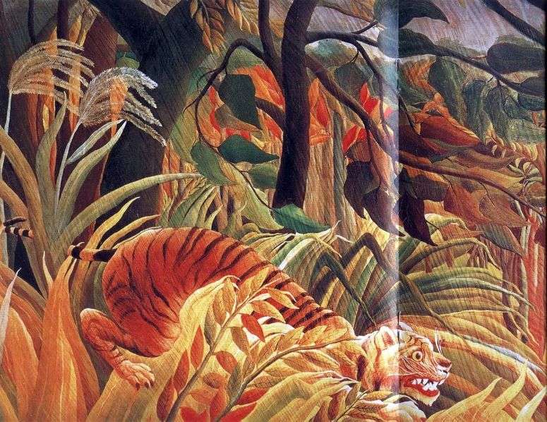 Описание картины Нападение в джунглях   Анри Руссо