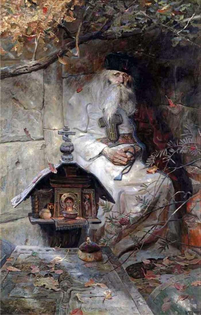 Описание картины Молитва   Павел Рыженко