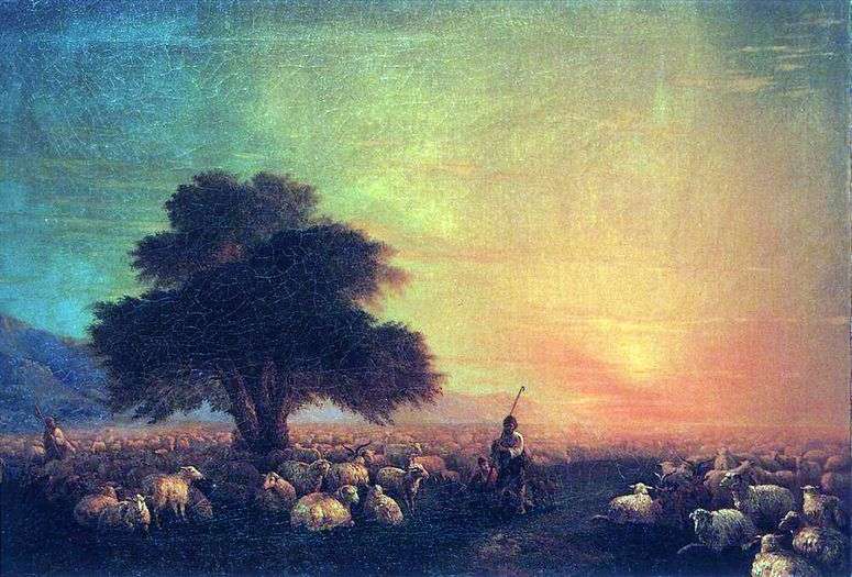 Описание картины Отара овец   Иван Айвазовский