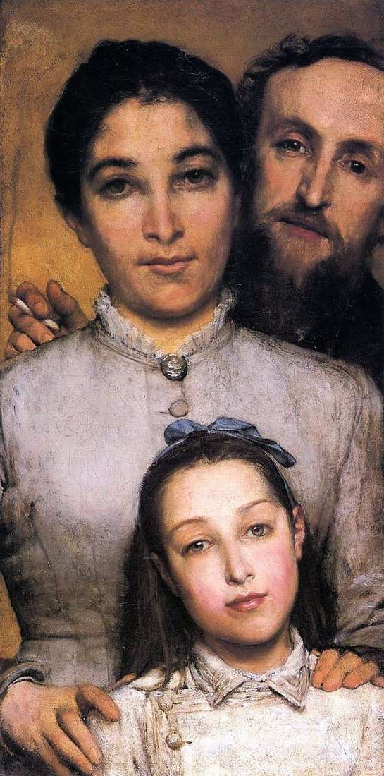 Описание картины Эме Жюль Далю, его жена и дочь   Лоуренс Альма Тадема