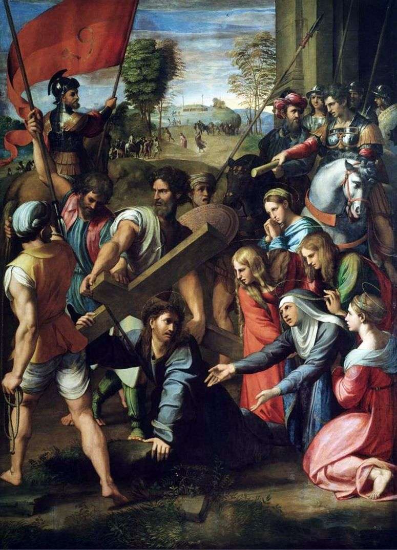 Описание картины Падения Христа по пути на Голгофу   Рафаэль Санти