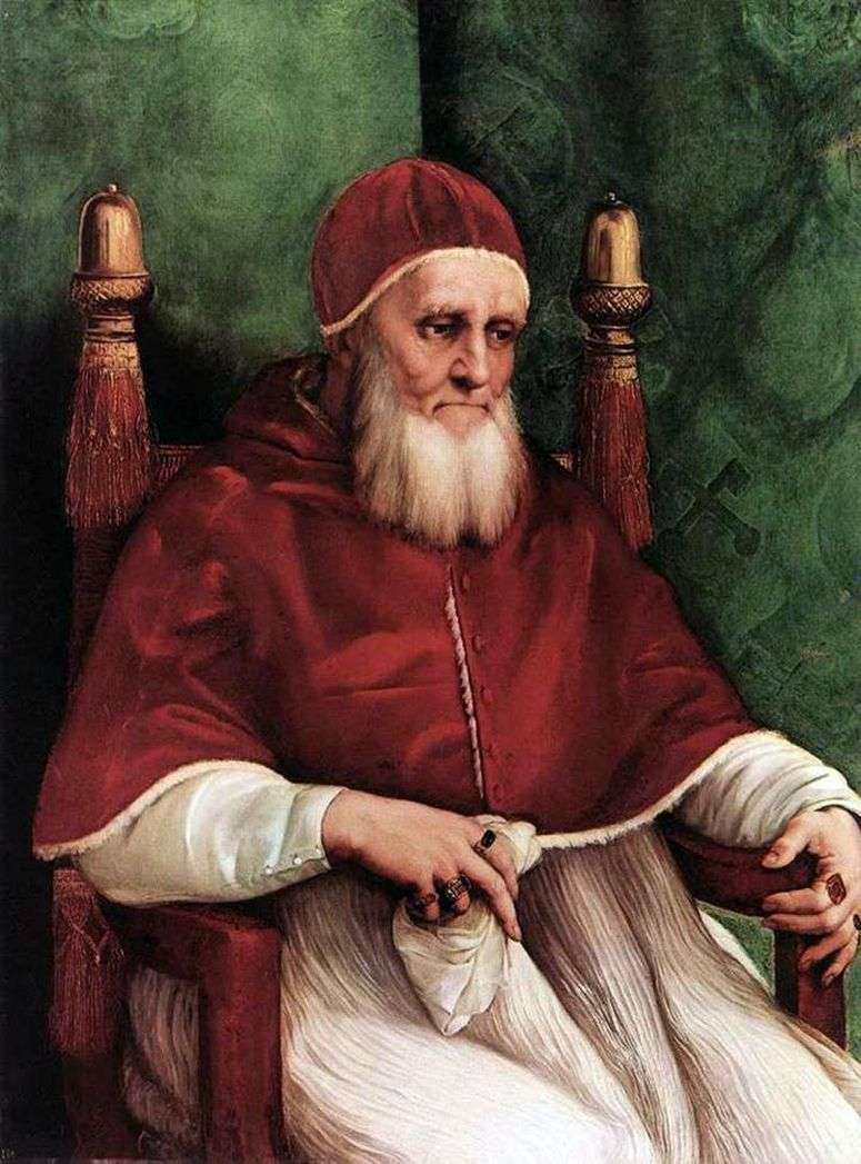 Описание картины Портрет папы Юлия II   Рафаэль Санти