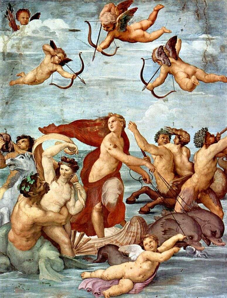 Описание картины Триумф Галатеи (фреска)   Рафаэль Санти