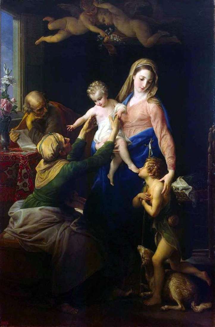 Описание картины Святое семейство   Помпео Батони