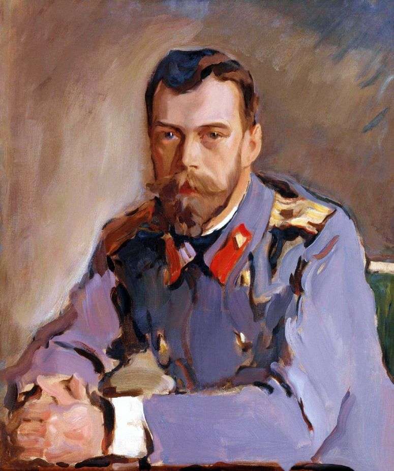 Описание картины Портрет императора Николая II   Валентин Серов