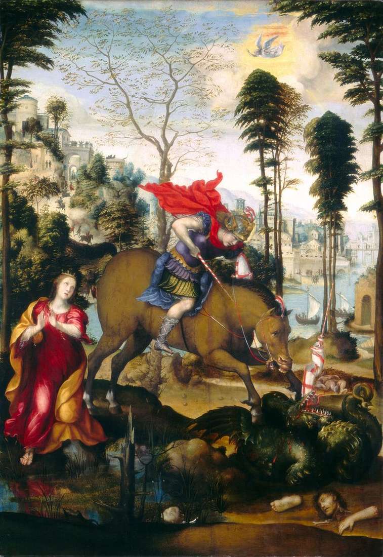 Описание картины Святой Георгий и дракон   Содома