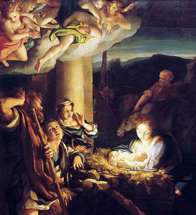 Описание картины Рождество Христово (Ночь)   Корреджо (Антонио Аллегри)