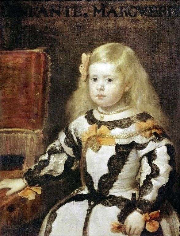 Описание картины Инфанта Мария Маргарита, дочь короля Филиппа IV, короля Испании   Диего Веласкес