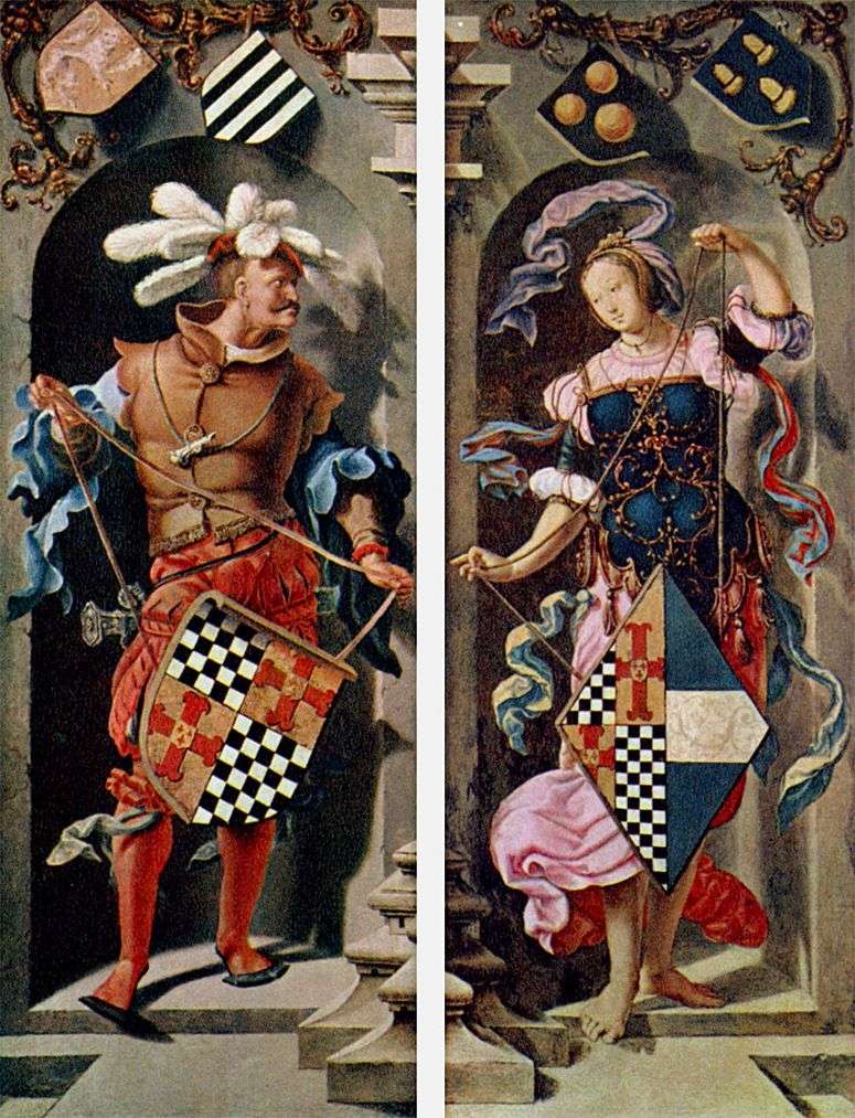 Описание картины Исцеление иерихонского слепца (боковые створки триптиха)   Лукас ван Лейден