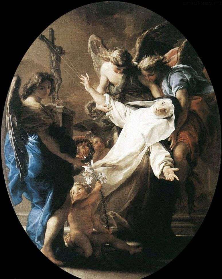 Описание картины Экстаз святой Екатерины Сиенской   Помпео Батони
