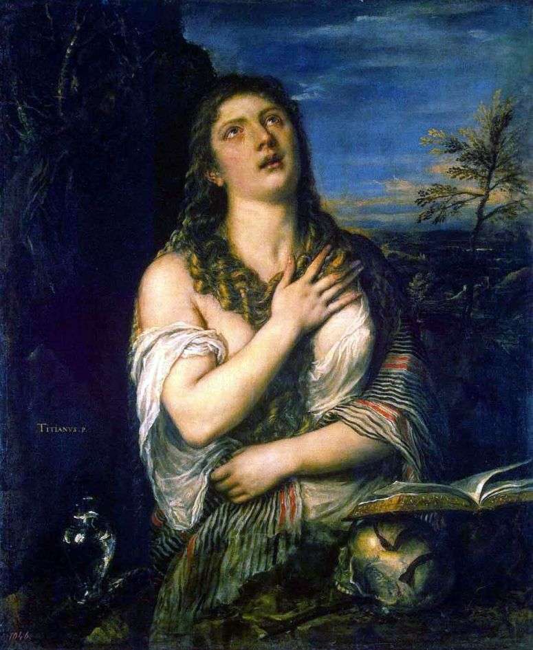 Описание картины Кающаяся Мария Магдалина   Тициан Вечеллио