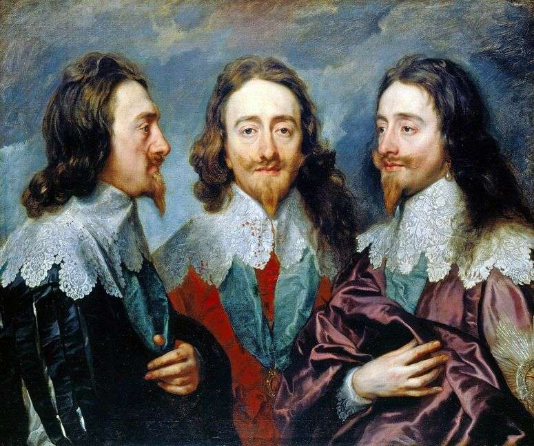 Описание картины Карл I в трех ракурсах   Энтони Ван Дейк