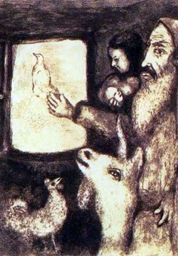 Описание картины Книжные иллюстрации   Марк Шагал