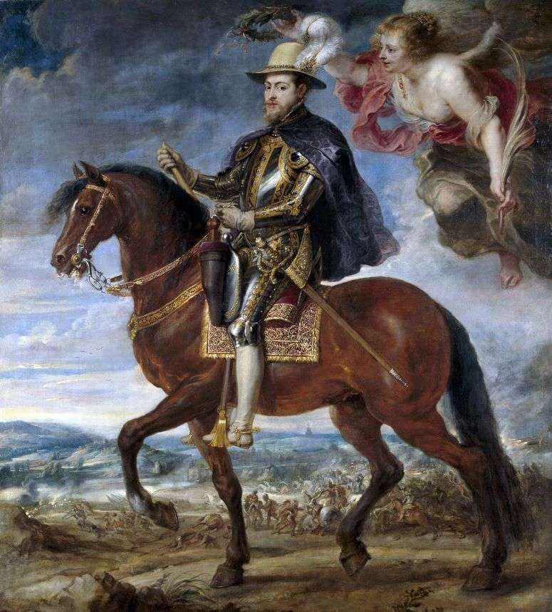 Описание картины Конный портрет Филиппа II   Питер Рубенс