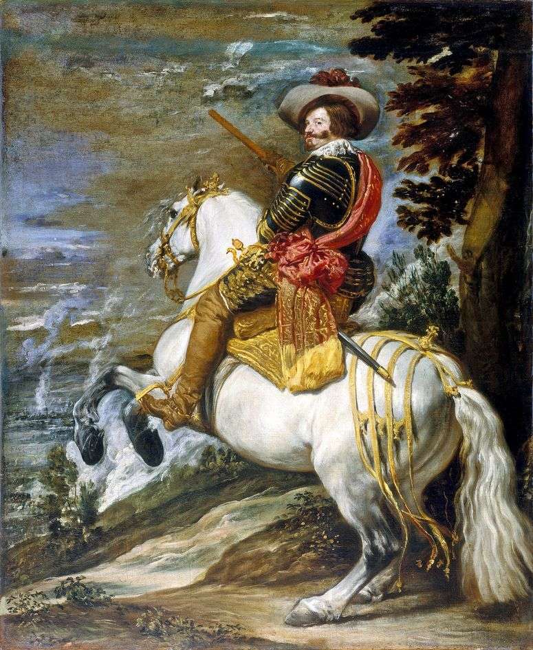 Описание картины Конный портрет графа герцога Оливареса   Диего Веласкес