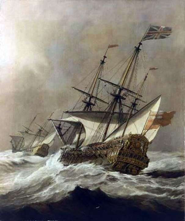 Описание картины Корабль в шторм   Виллем ван де Велде