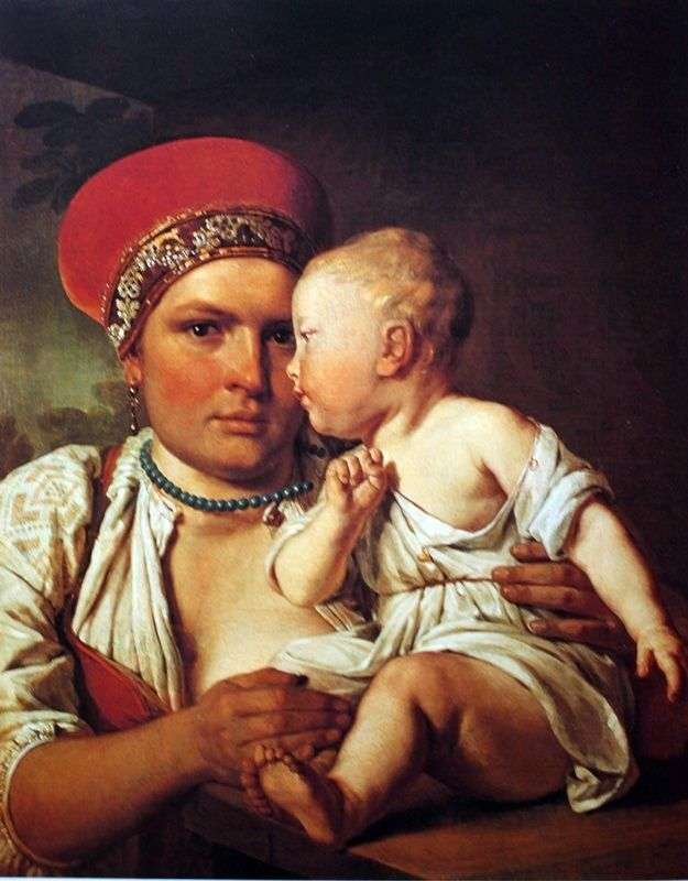 Описание картины Кормилица с ребенком   Алексей Венецианов