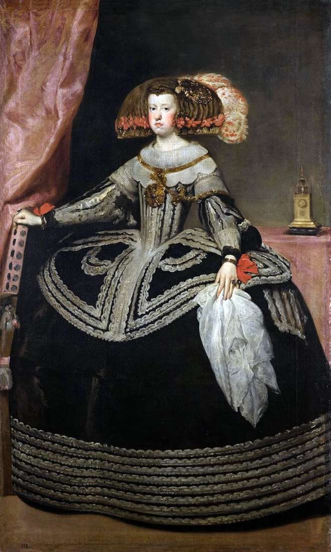 Описание картины Королева Мария Анна Австрийская   Диего Веласкес