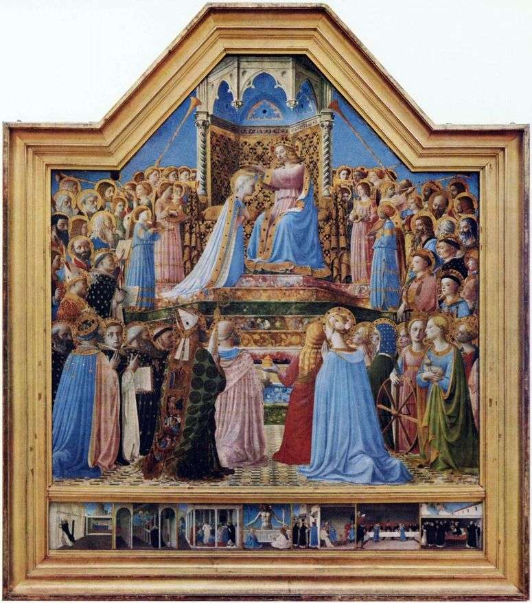 Описание картины Коронование Девы Марии   Фра Беато Анджелико
