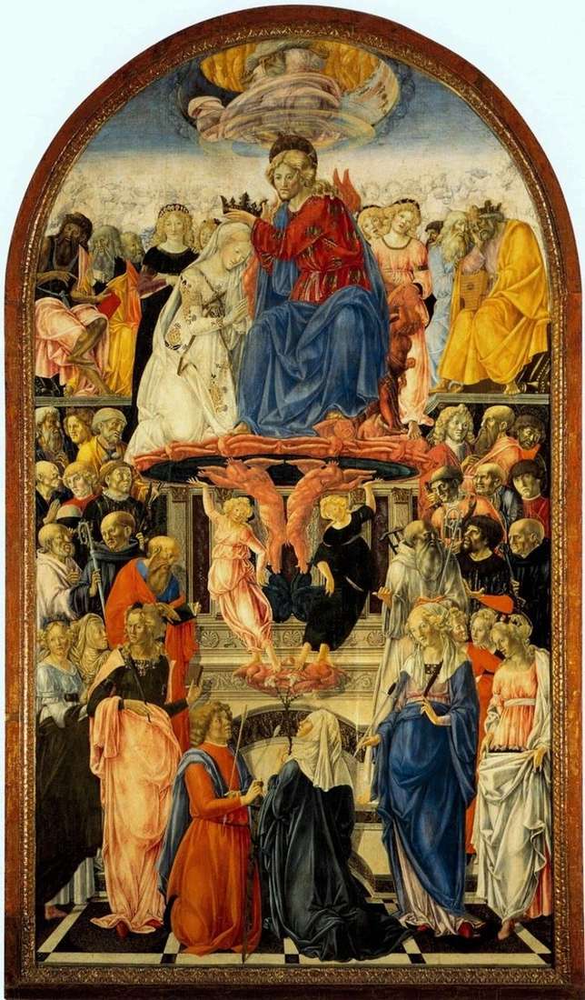 Описание картины Коронование Марии   Франческо ди Джорджо Мартини