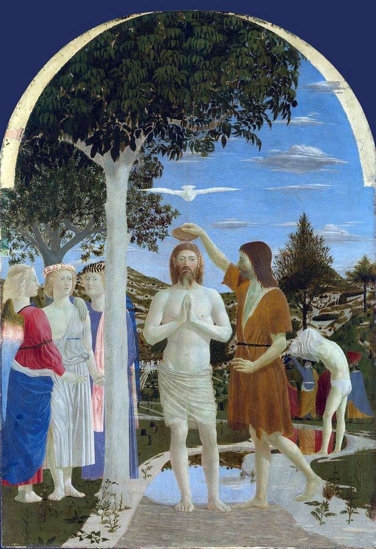 Описание картины Крещение Христа   Пьеро делла Франческа
