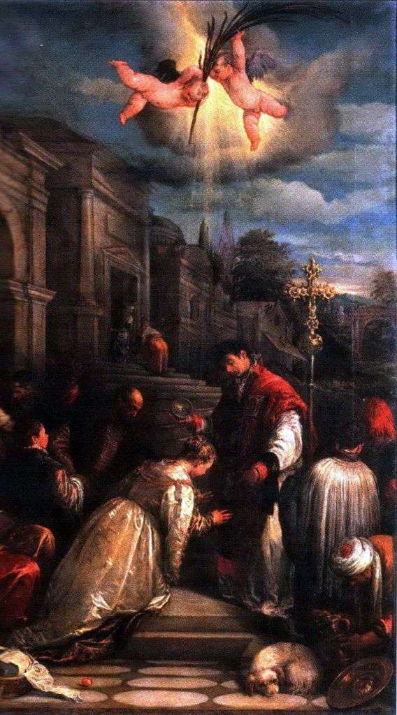 Описание картины Крещение святого Лучиллы   Якопо Бассано