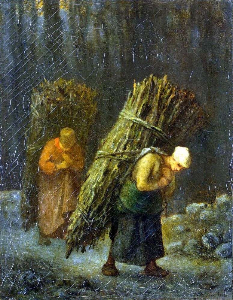 Описание картины Крестьянки с хворостом   Жан Франсуа Милле