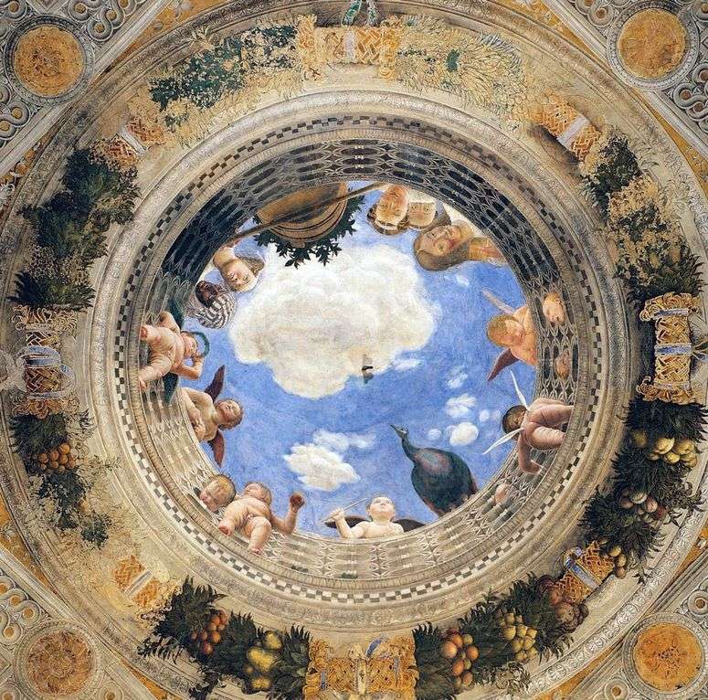 Описание картины Купольная фреска Камеры дельи Спози   Андреа Мантенья