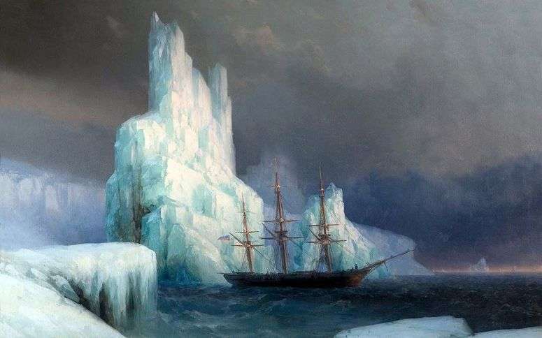 Описание картины Ледяные горы в Антарктиде   Иван Айвазовский