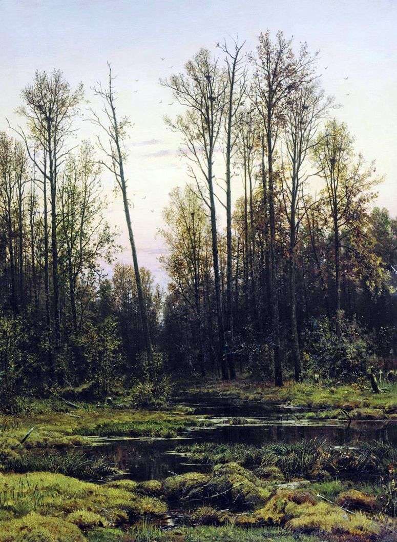 Описание картины Лес весной   Иван Шишкин