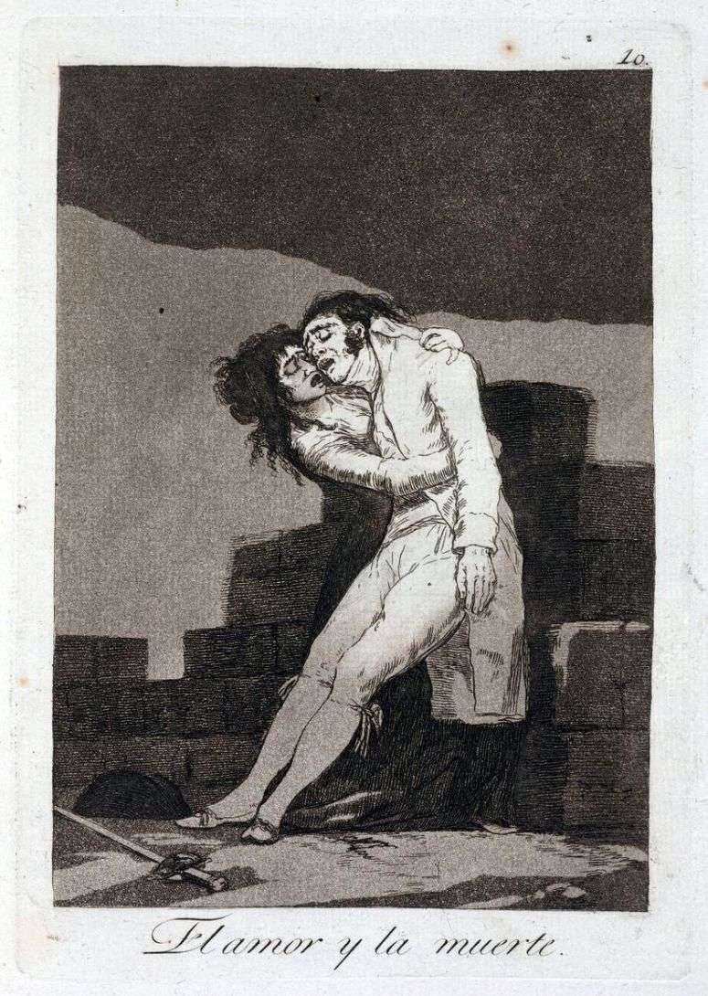 Описание картины Любовь и смерть   Франсиско де Гойя