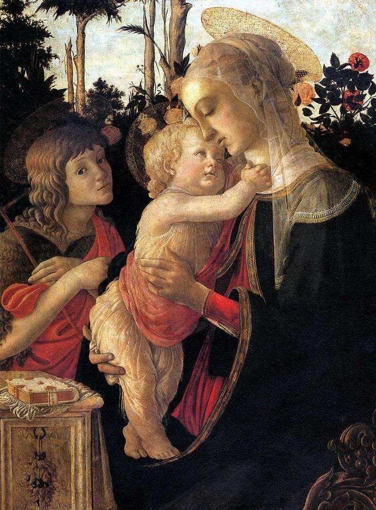 Описание картины Мадонна с Младенцем и Иоанном Крестителем   Сандро Боттичелли