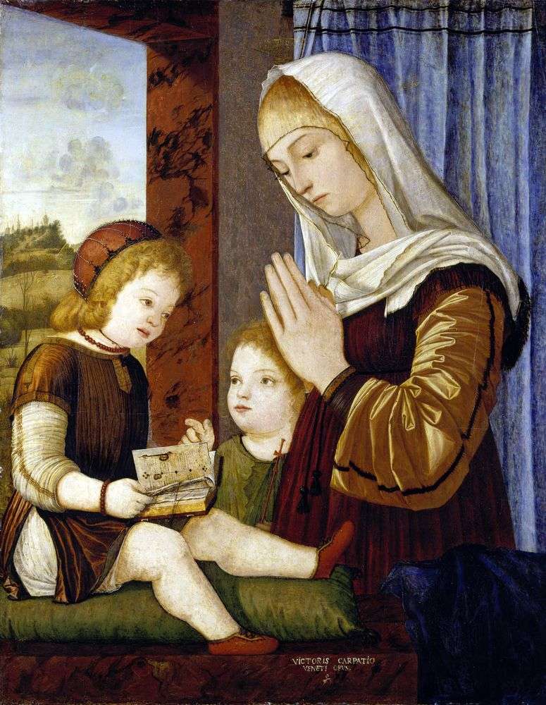 Описание картины Мадонна с Младенцем и Иоанном Крестителем   Витторио Карпаччо