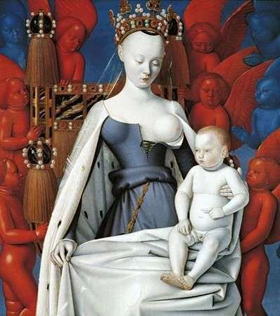Описание картины Мадонна с младенцем   Жан Фуке