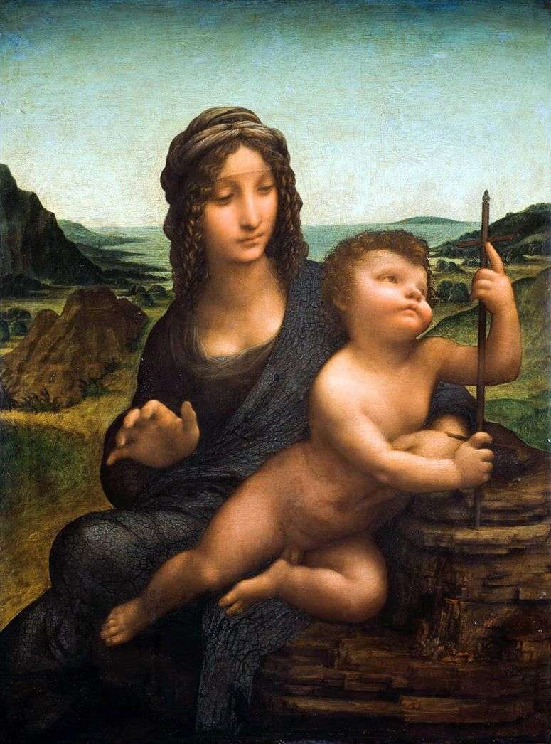 Описание картины Мадонна с прялкой   Леонардо Да Винчи