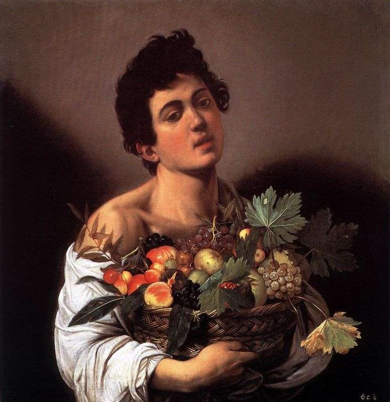 Описание картины Мальчик с корзиной фруктов   Микеланджело Меризи да Караваджо